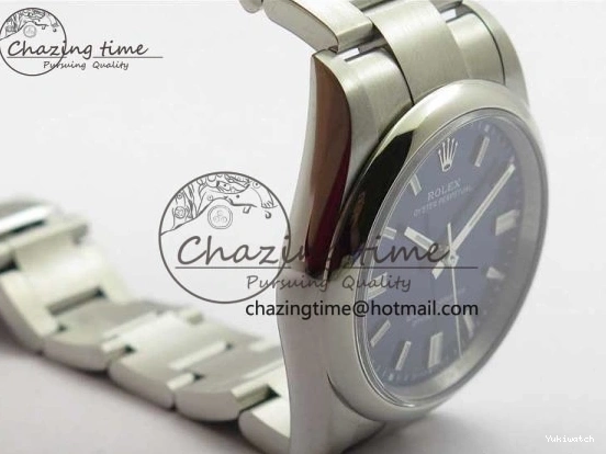 Blue 36mm Perpetual Dial Edition BP Best Bracelet 126000 Dark Oyster on SS 0412